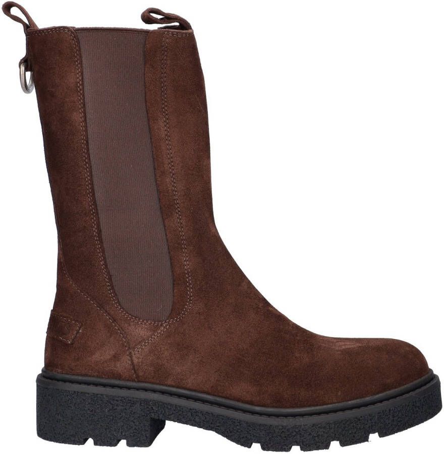 SHABBIES Chelsea Boots Dames Jacy Shelly Maat: 38 Materiaal: Suède Kleur: Bruin - Foto 5