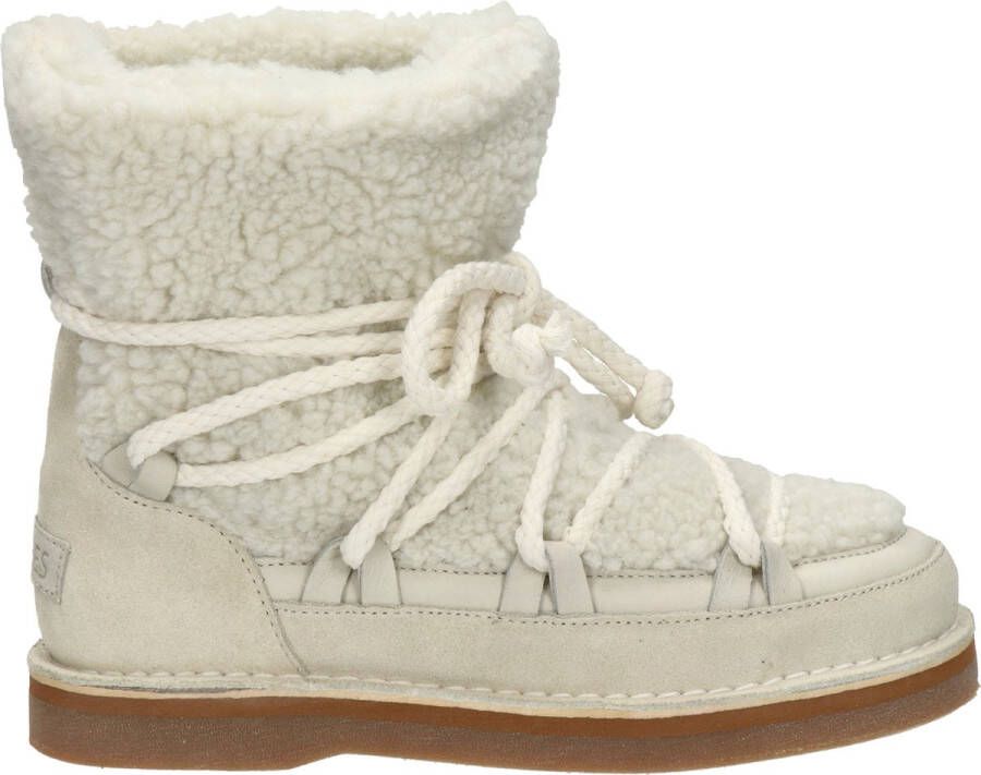 Shabbies Amsterdam Shabbies 181020396 Enkelboots Enkellaarsjes Dames Creme - Foto 4