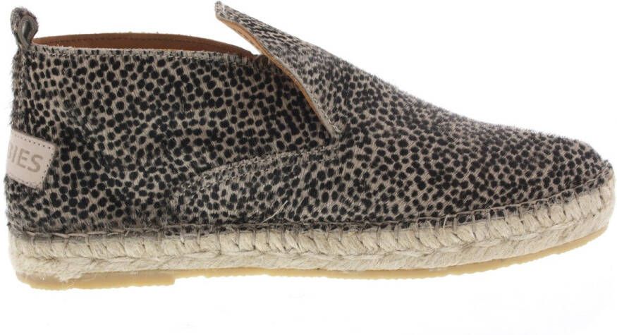 Shabbies Amsterdam Dames Instappers & Ballerina's Shabbies Elche Lofa Brown white Bruin