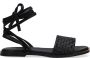 SHABBIES Dames 170020172 Maat: 38 Materiaal: Leer Kleur: Zwart - Thumbnail 2