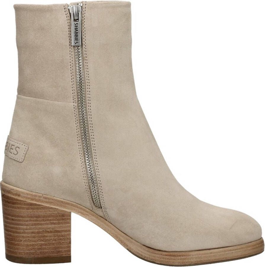 Shabbies Amsterdam Shabbies 183020354 Shs1378 Enkellaarsjes Enkelboots met rits Dames Beige - Foto 3