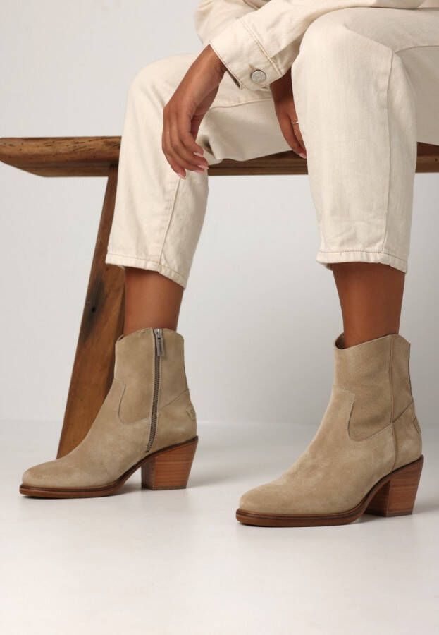 Shabbies Amsterdam Enkellaars Joolz Ankie Beige Dames Laarzen