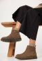 SHABBIES Enkelboots Dames Palissa Maat: 38 Materiaal: Suède Kleur: Bruin - Thumbnail 3