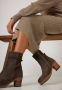 Shabbies Amsterdam Bruin Tinten 183020329 Enkellaarsjes Enkelboots met rits Dames Taupe - Thumbnail 2