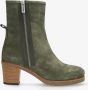 Shabbies Amsterdam Enkellaarzen Lieve Zita Olive Dames Laarzen - Thumbnail 1