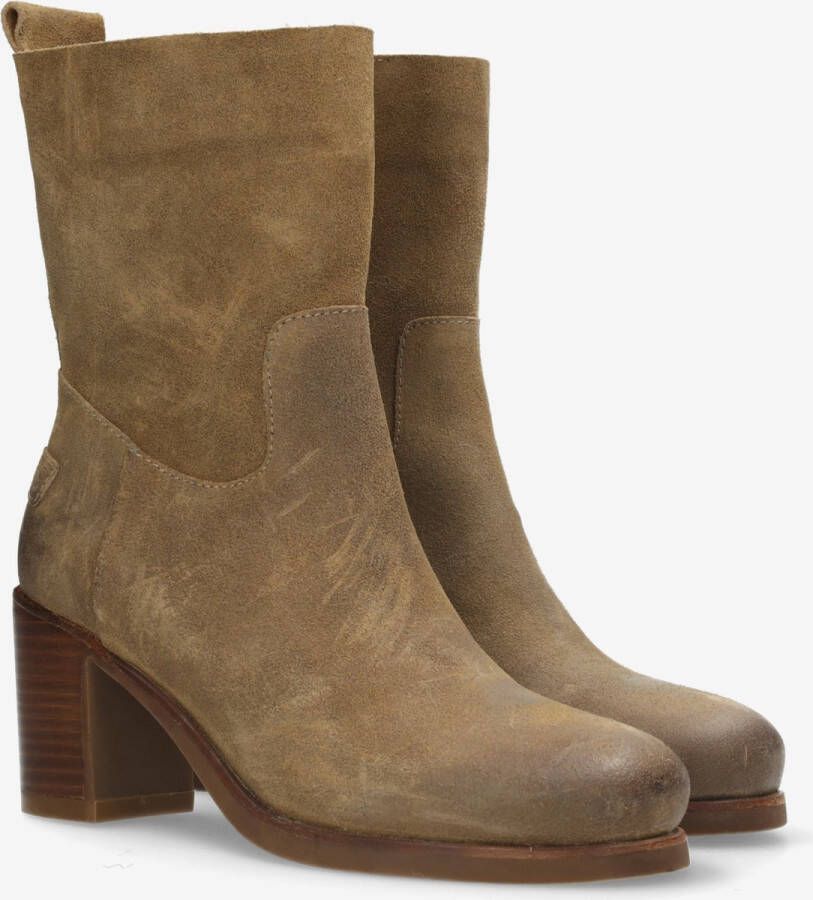 Shabbies Amsterdam Enkellaars Lika Ankie Beige Dames Laarzen