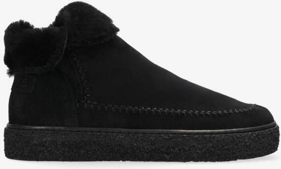 Shabbies Amsterdam Enkellaarzen Chewy Moux Black Dames Laarzen