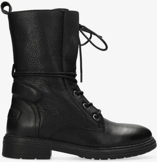 Shabbies Amsterdam Enkellaarzen Duck Base Black Dames Laarzen