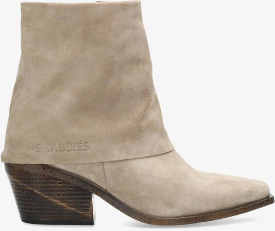 Shabbies Amsterdam Enkellaarzen Jaira Double Taupe Dames Laarzen