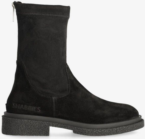 Shabbies Amsterdam Enkellaarzen Jane Stretch Black Dames Laarzen