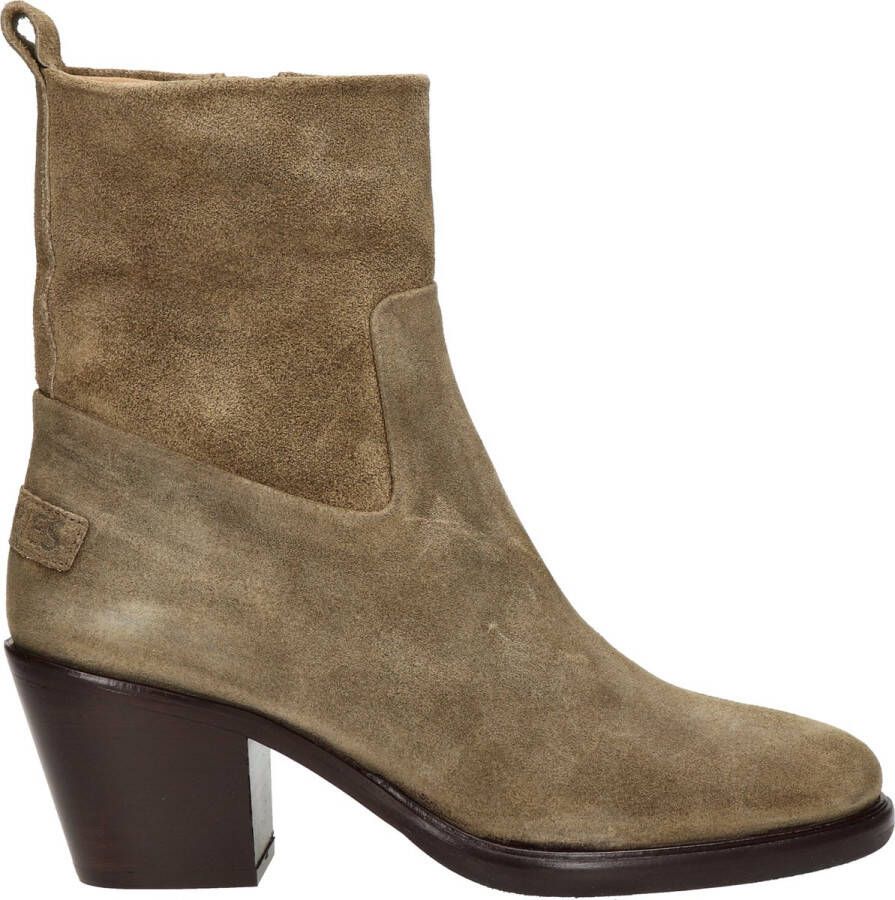 Shabbies Amsterdam Shabbies Julie Ankle Boot Enkellaarsjes Enkelboots met rits Dames Beige - Foto 3
