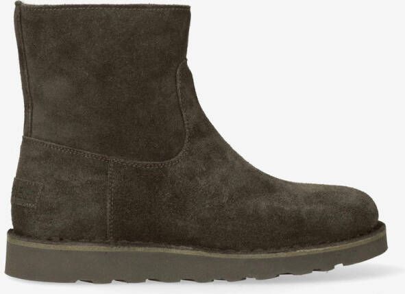 Shabbies Amsterdam Enkellaarzen Palissa Mia Zip Donker Brown Dames Laarzen