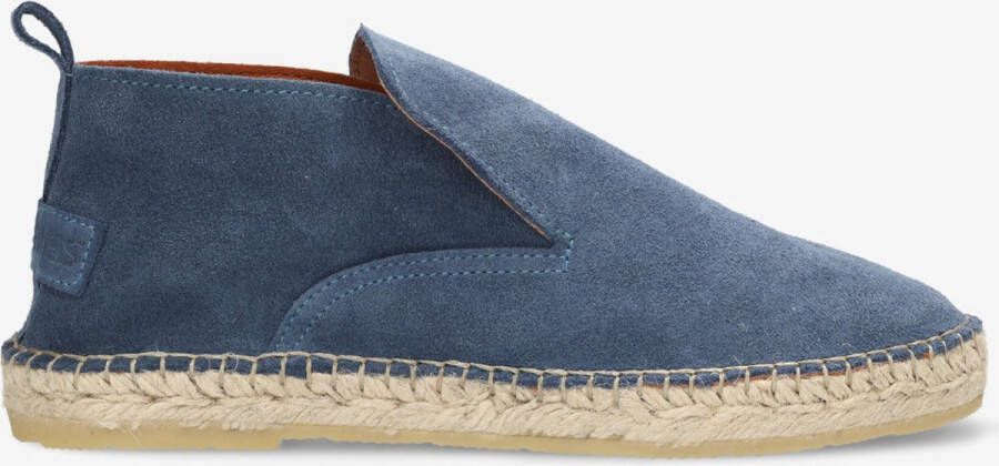 Shabbies Amsterdam Espadrille Elche Lofa Jeans Blauw
