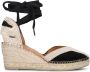 SHABBIES Espadrilles Dames Kaila Ki Seven Maat: 38 Materiaal: Leer Kleur: Zwart - Thumbnail 2
