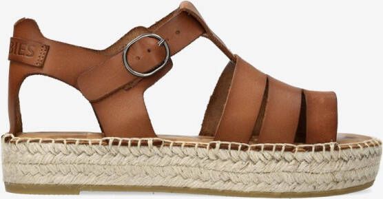 Shabbies Amsterdam Espadrille Kira Iris Cognac