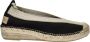 SHABBIES Espadrilles Dames Palma Kimono Maat: 37 Materiaal: Canvas Kleur: Zwart - Thumbnail 3