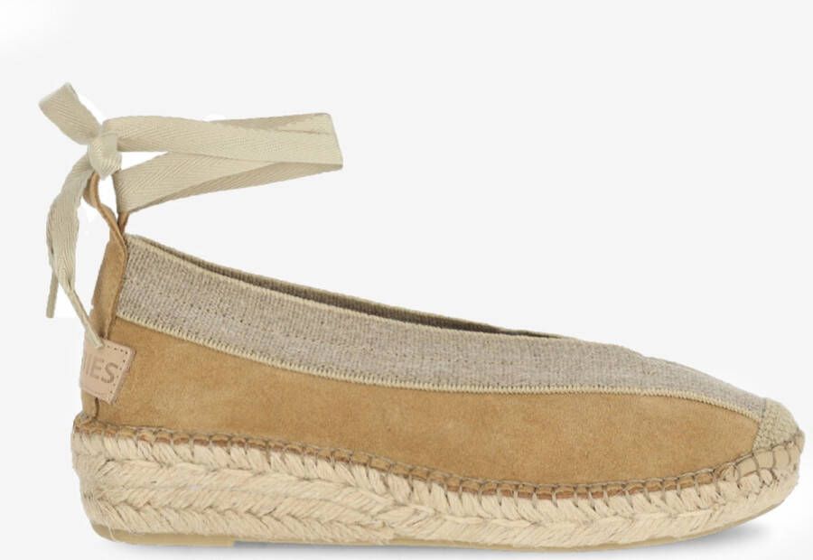Shabbies Amsterdam Palma Kimono suède espadrilles donker zand - Foto 2