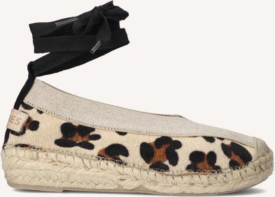 Shabbies Amsterdam PALMA Kimono espadrilles met panterprint beige bruin - Foto 3