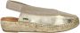 Shabbies Metallic Espadrille Slingback Sandal Yellow Dames - Thumbnail 2