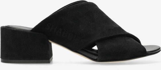 Shabbies Amsterdam Heeled Sandalen Wayona Cross Black