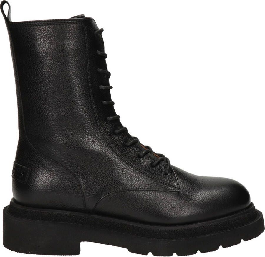 Shabbies Amsterdam Mirle leren veterboots zwart - Foto 2