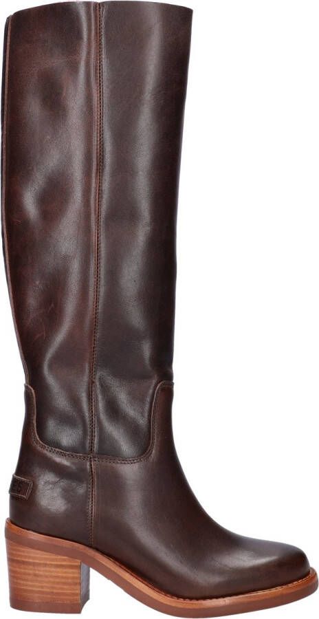SHABBIES Hoge Laarzen Dames Puk Tuba Maat: 40 Materiaal: Leer Kleur: Bruin - Foto 5