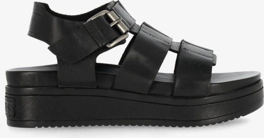 SHABBIES Dames Maro Bold Maat: 37 Materiaal: Leer Kleur: Zwart - Foto 2