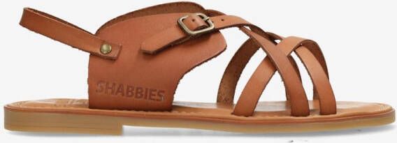 Shabbies Amsterdam Sandalen Angel Cross Cognac