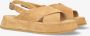 Shabbies Amsterdam Sandalen Rain Cross Cognac - Thumbnail 1