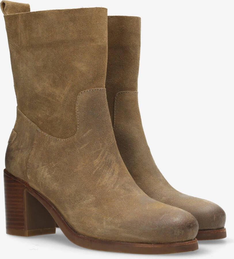 Shabbies Amsterdam Enkellaars Lika Ankie Beige Dames Laarzen