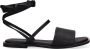 SHABBIES Dames 170020191 Maat: 37 Materiaal: Leer Kleur: Zwart - Thumbnail 2