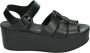 Shabbies Amsterdam Shabbies 170020215~~~~~~~~~~~~~~~~~~~~~ Sandalen met hak Zwart - Thumbnail 3