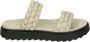 Shabbies Amsterdam Shabbies 170020277~~~~~~~~~~~~~~~~~~~~~ Dames slippers Wit beige - Thumbnail 1