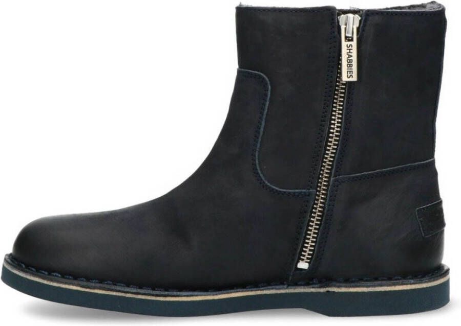 Shabbies Amsterdam Shabbies 181020318_Donker Blauw_2002OL Enkellaars Donker Blauw