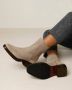 Shabbies Amsterdam Shabbies 182020384 Enkellaarsjes Enkelboots Dames Beige - Thumbnail 2