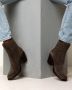 Shabbies Amsterdam Shabbies 183020297 Enkellaarsjes Enkelboots Dames Taupe - Thumbnail 2