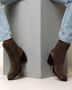 Shabbies Amsterdam Shabbies 183020297 Enkellaarsjes Enkelboots Dames Taupe - Thumbnail 5