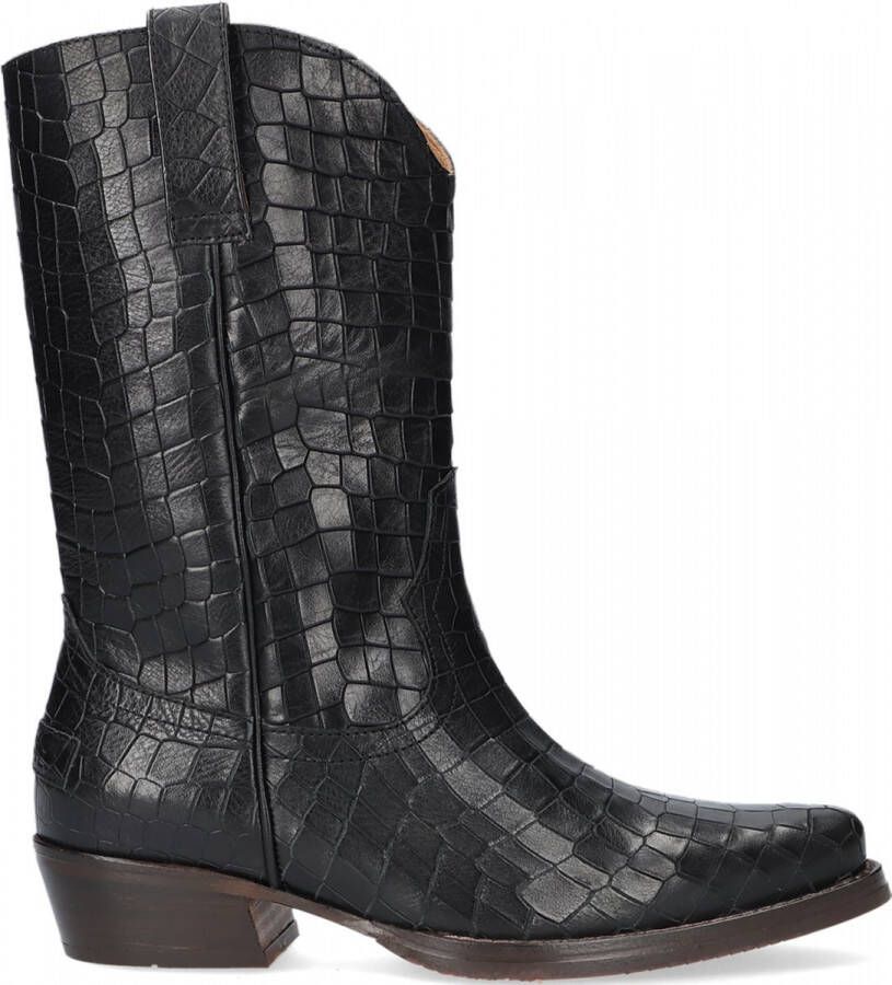 Shabbies 192020110 Cowboylaarzen Western Laarzen Dames Zwart