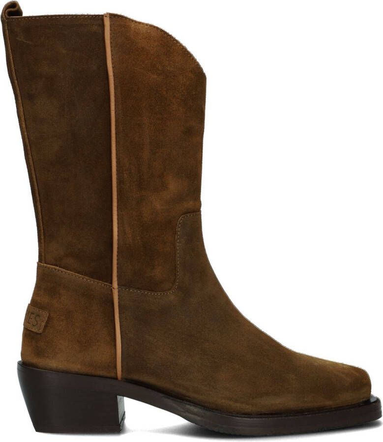 Shabbies Amsterdam Shabbies 192020137 Cowboylaarzen Western Laarzen Dames Bruin - Foto 2