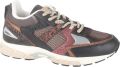 SHABBIES Lage Sneakers Dames Abbey Run Leer Zwart - Zwart