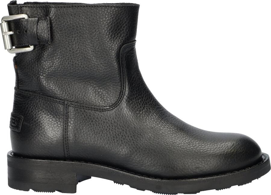 SHABBIES Enkelboots Dames Alyd Maat: 39 Materiaal: Leer Kleur: Zwart - Foto 3
