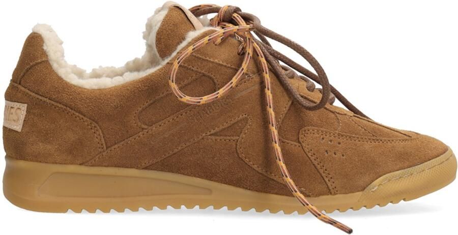Shabbies Amsterdam APRIL MINA Sneaker suede wool Warm Brown
