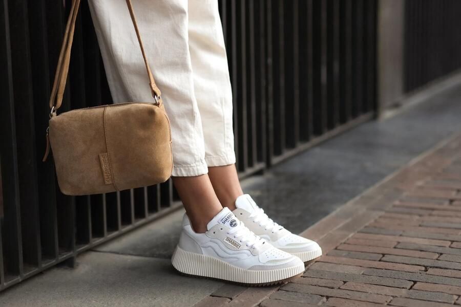 Shabbies Amsterdam Dames Sneakers Shabbies Chavi Ziggi White beige Wit - Foto 3