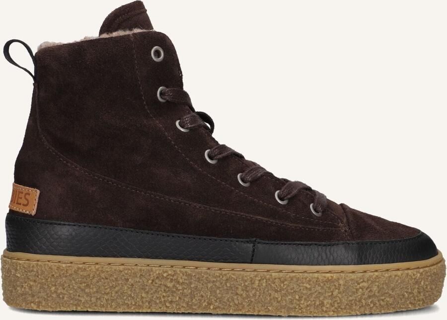 Shabbies Amsterdam CHEWY LILY Ankle Boot Suede Dark Brown