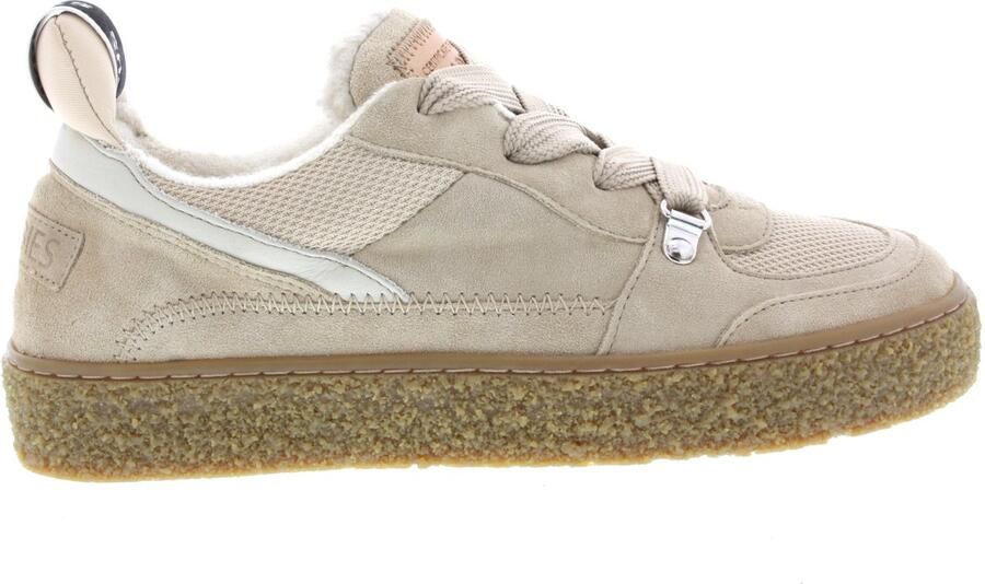 SHABBIES Lage Sneakers Dames Chewy Unna Maat: 36 Materiaal: Suède Kleur: Beige - Foto 2