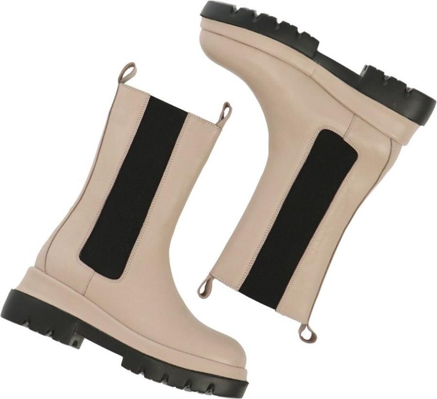 Shabbies Amsterdam Shabbies 182020329 Chelsea boots Enkellaarsjes Dames Beige - Foto 7