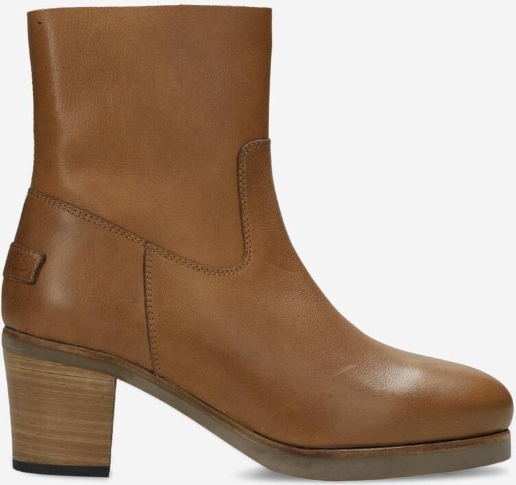 Shabbies Amsterdam Enkellaarzen Lieve Ankie Cognac Dames Laarzen