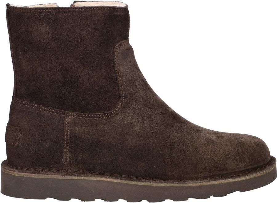 SHABBIES Enkelboots Dames Palissa Mia Zip Maat: 39 Materiaal: Suède Kleur: Bruin - Foto 2