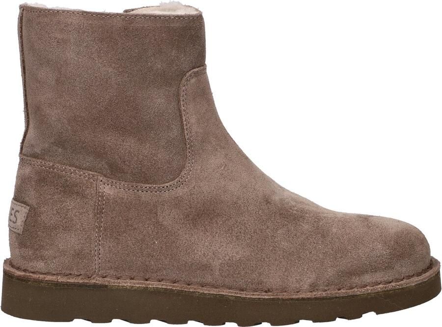 Shabbies Amsterdam Enkellaarzen Palissa Mia Zip Taupe Dames Laarzen