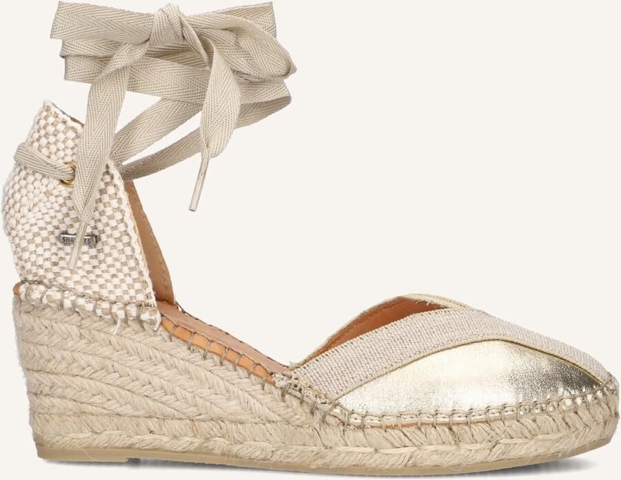 SHABBIES Espadrilles Dames Kaila Ki Seven Maat: 40 Materiaal: Leer Kleur: Goud - Foto 2